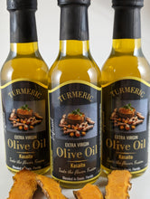 Load image into Gallery viewer, Artisanal infused Turmeric Oil quality Italian Olive Oil Healthy Turmeric Olive Oil East Asia Inspired Trusted Health