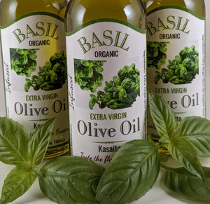 Basil and olive oil are two integral ingredients in Mediterranean cooking Basil Infused Olive Oil with Organic Basil Gourmet Mediterranean Flavor Dipping Oil